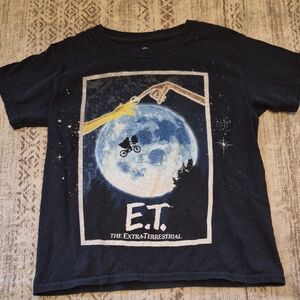 Universal Kids Black E.T. T-Shirt Sz XS